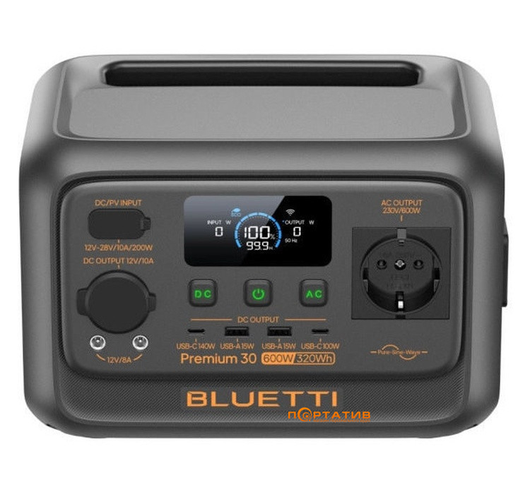 Зарядная станция Bluetti Premium 30 V2 320Wh 600W