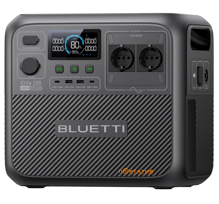 Зарядна станція Bluetti Elite 200 V2 2073Wh 2600W