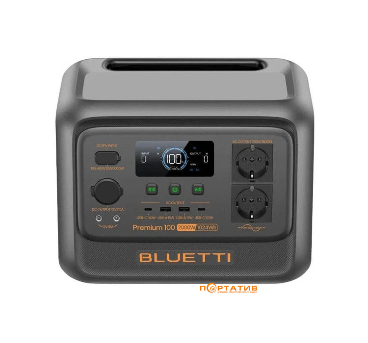 Зарядная станция Bluetti Premium 100 V2 1000Wh 2000W (PR100V2)