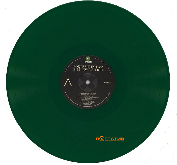 Вінілова платівка Bill Evans Trio – Portrait In Jazz (Green Vinyl) [LP]