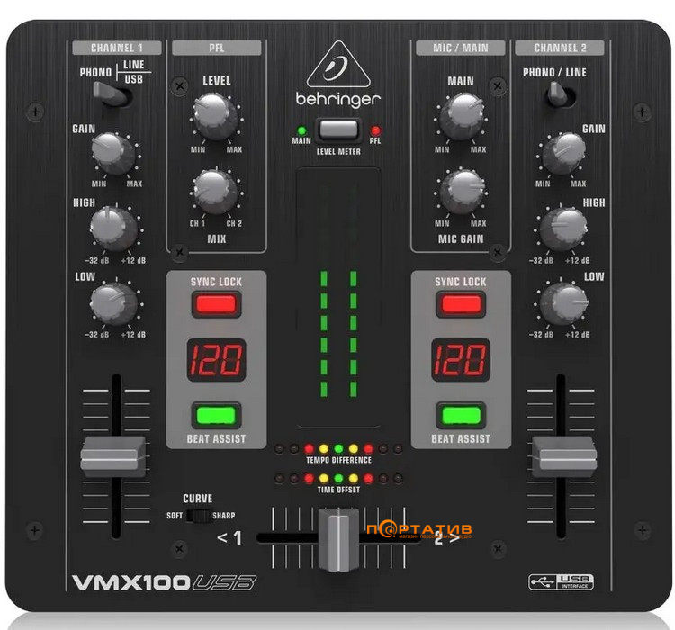 DJ-мікшер Behringer VMX100USB