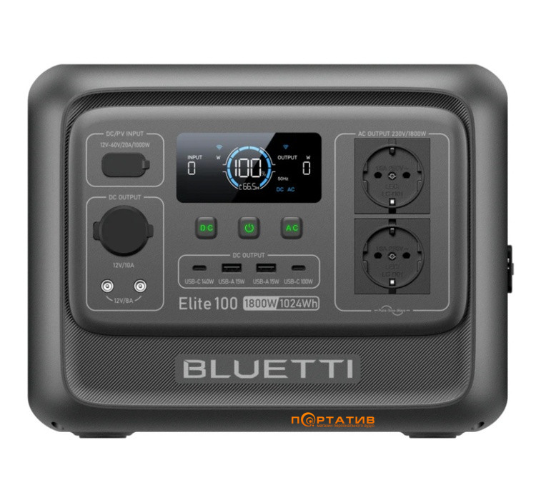 Зарядна станція Bluetti Elite 100 V2 1024Wh 1800W