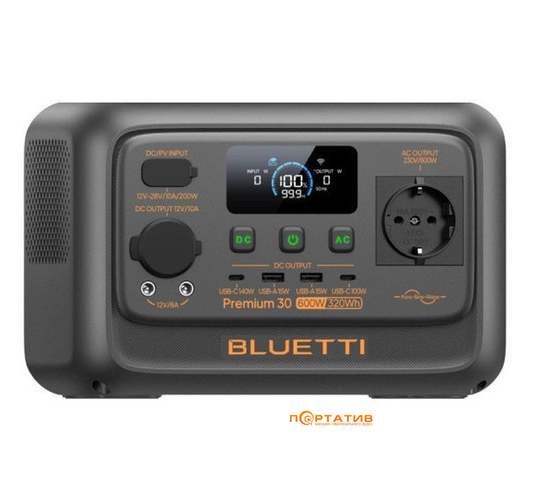 Зарядная станция Bluetti Premium 30 V2 320Wh 600W
