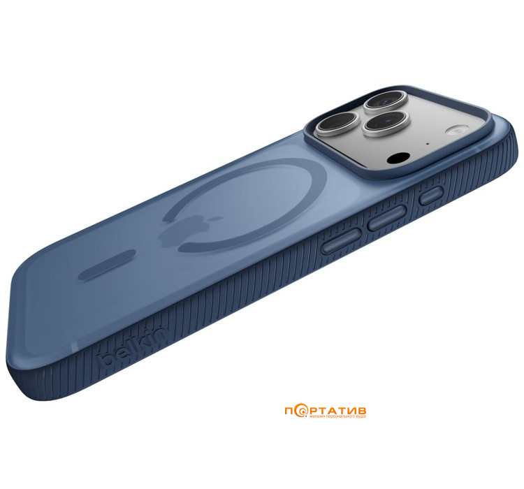 Чехол Belkin iPhone 17 Pro Magnetic Protective Grip Navy (MSA035HQNY)