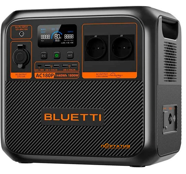 Зарядная станция Bluetti AC180P 1440Wh 1800W (PB931255)