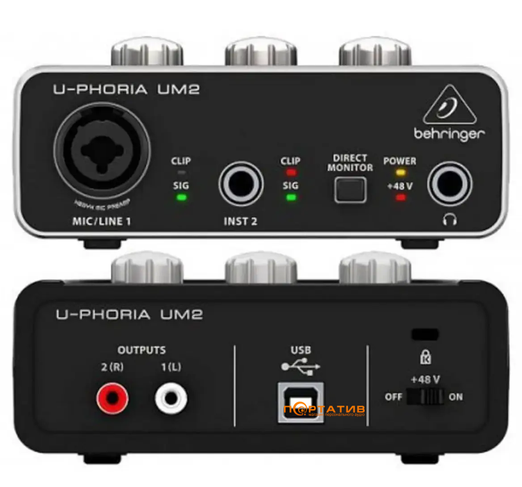 Аудиоинтерфейс Behringer U-Phoria Studio