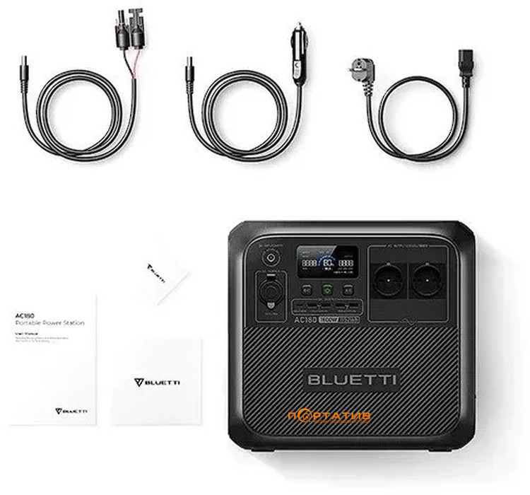 Зарядна станція Bluetti AC180 1152Wh 1800W