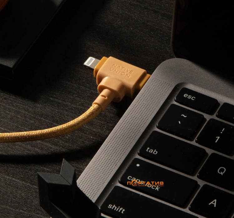 Native Union Belt Cable Universal USB-C to USB-C/Lightning Kraft (1.5 m) (BELT-CCL-KFT-NP)