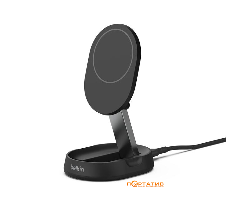 Беспроводное зарядное устройство Belkin Magnetic Stand Qi2 15W Black (WIA008VFBK)