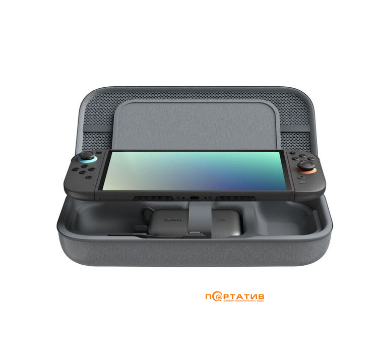 Чехол Belkin Nintendo Switch 2 Charging Case 10000mAh, Charcoal (ENA001HQCH-V2)