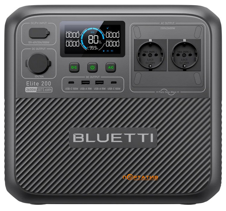 Зарядна станція Bluetti Elite 200 V2 2073Wh 2600W