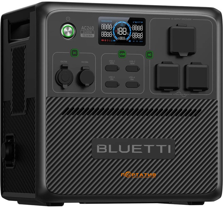 Зарядная станция Bluetti AC240 1536Wh 2400W