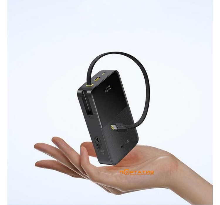 Внешний аккумулятор Baseus EnerFill Bipow2 Pro 22.5W PD 20000mAh w/cable Black (E0027701)