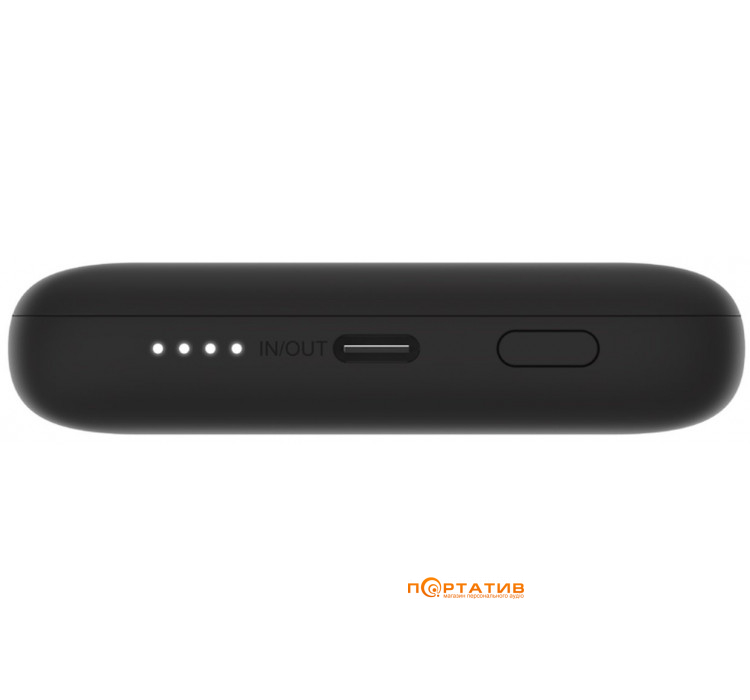 Зовнішній акумулятор Belkin Power Bank 10000mAh 23W integrated cables Black (BPB006BTBLK)