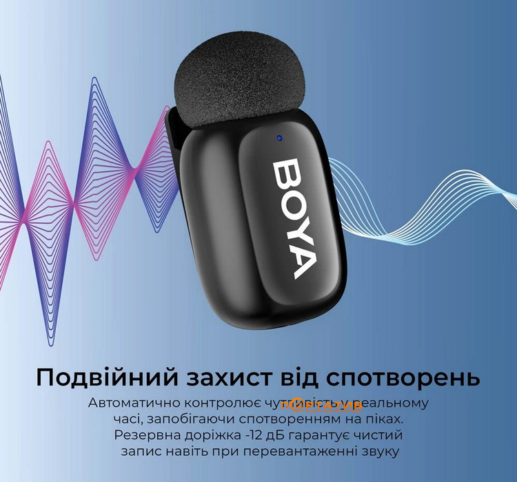 Микрофон BOYA mini 2-01 Type-C/Lightning Black