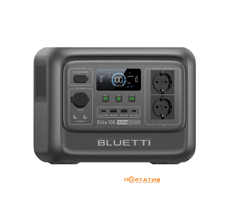 Зарядна станція Bluetti Elite 100 V2 1024Wh 1800W