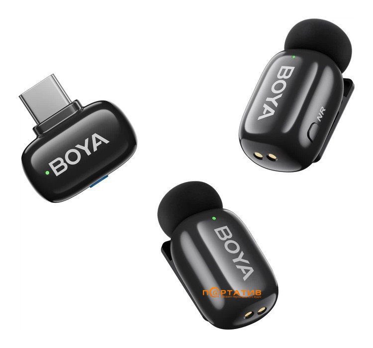 Мікрофон BOYA mini 2-04 Type-C Black