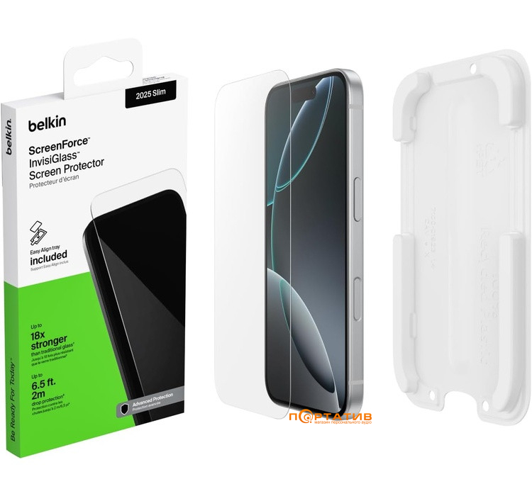 Защитное стекло Belkin iPhone Air Tempered Glass 1-Pack (OVA237HQ)