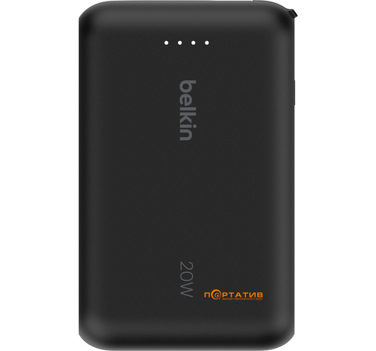 Внешний аккумулятор Belkin Power Bank 10000 20W PD Integrated USB-C Black (BPB021HQBK)