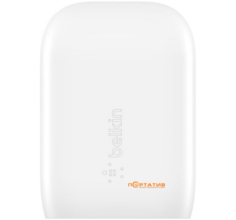 Зарядний пристрій Belkin BoostCharge 30W PD PPS GAN White (WCA005VFWH)