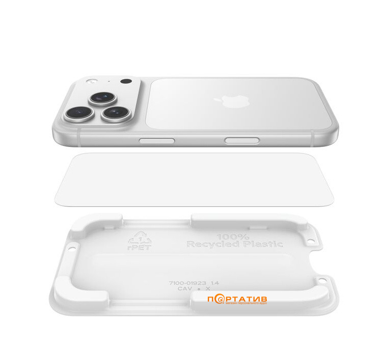 Защитное стекло Belkin iPhone 17 Pro Tempered Glass 1-Pack (OVA238HQ)