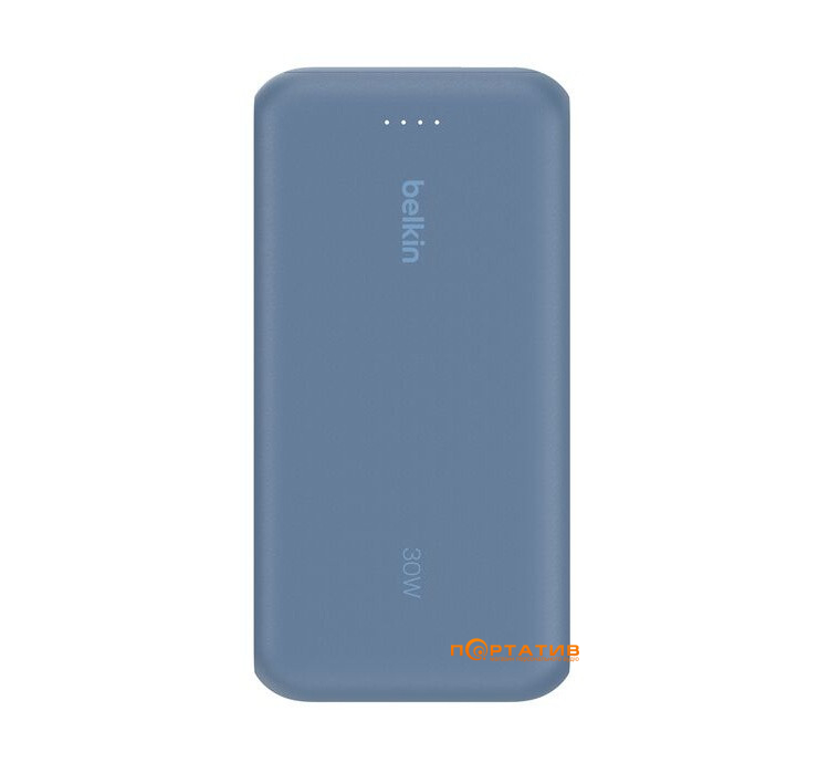 Зовнішній акумулятор Belkin Power Bank 20000 30W PD Integrated USB-C Blue (BPB024HQBL)
