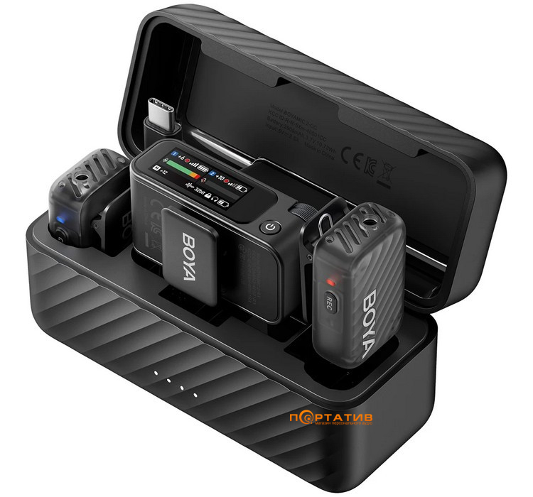 Микрофон BOYA MIC 2-02 Type-C/TRS Black