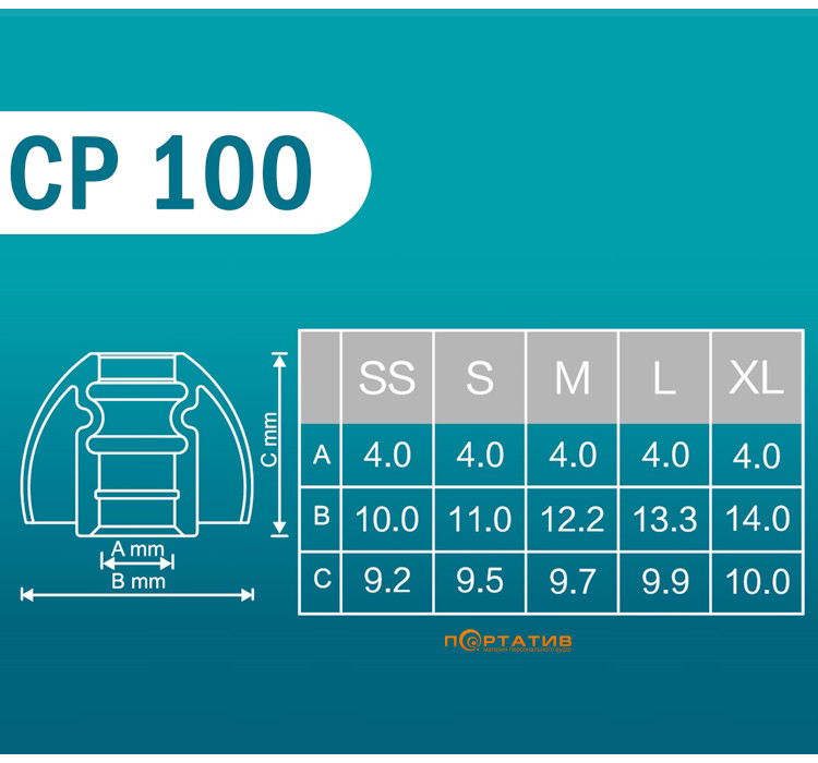 Амбушюри SpinFitCP100Z L