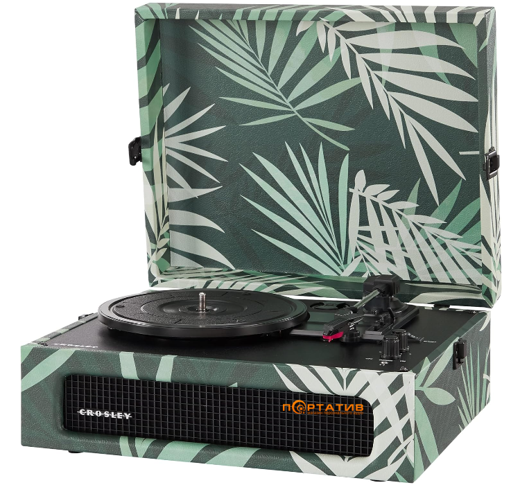 Проигрыватель винила Crosley Voyager Botanical