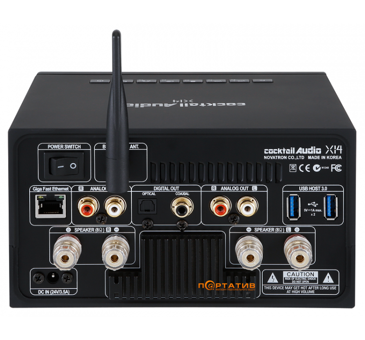 Мережевий програвач з підсилювачем потужності Cocktail Audio X14 Black