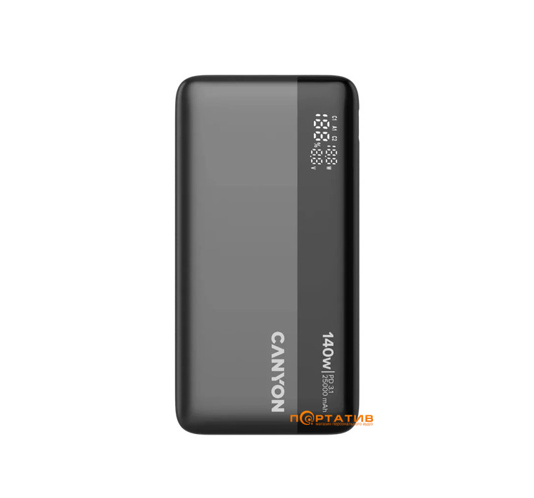 Внешний аккумулятор Canyon PB-240 25000mAh 140W Dark Grey (CNS-CPB240)