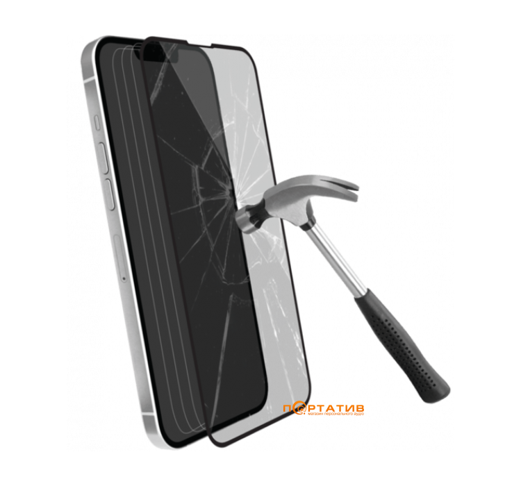 Cutana iPhone 14 Pro Max 2.5D Tempered Glass Black