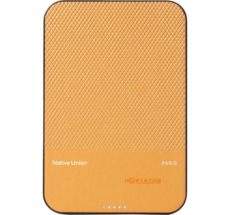 Зовнішній акумулятор Native Union (Re) Classic Magnetic 5 000mAh Kraft (PB-5KMS-KFT)
