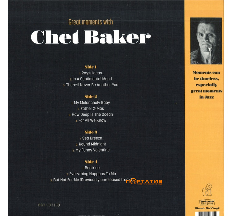 Вінілова платівка Chet Baker - Great Moments With [2LP]