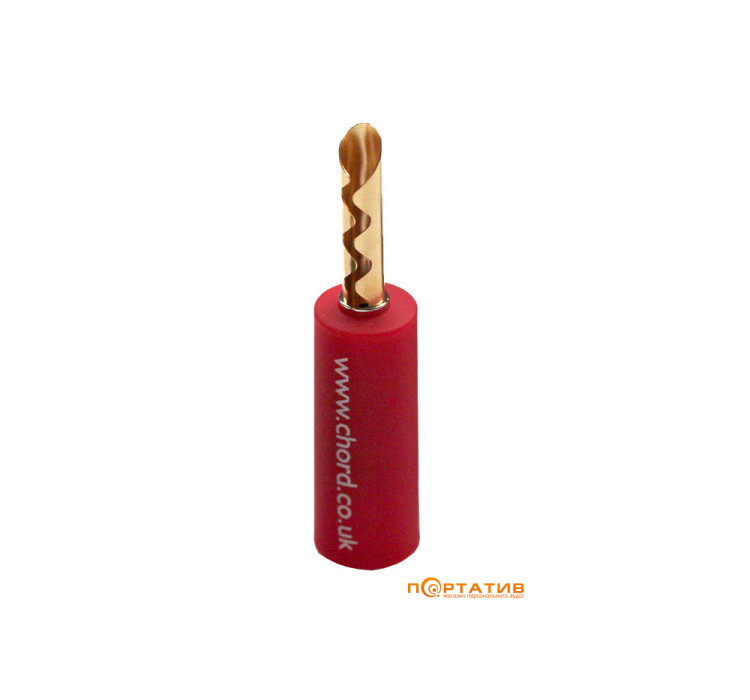 CHORD Banana Plug - Screw Type, Red (1 шт.)