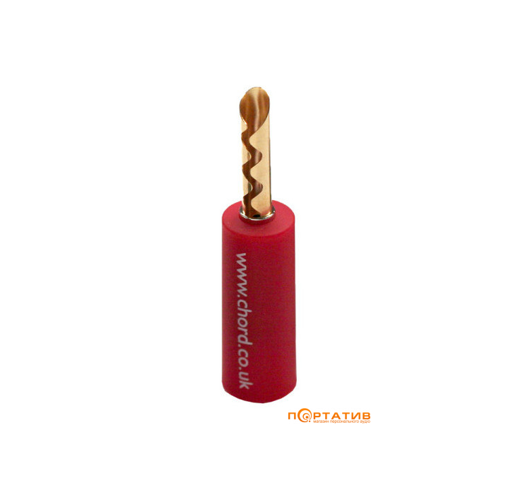 Конектор CHORD Banana Plug - Screw Type, Red (1 шт.)