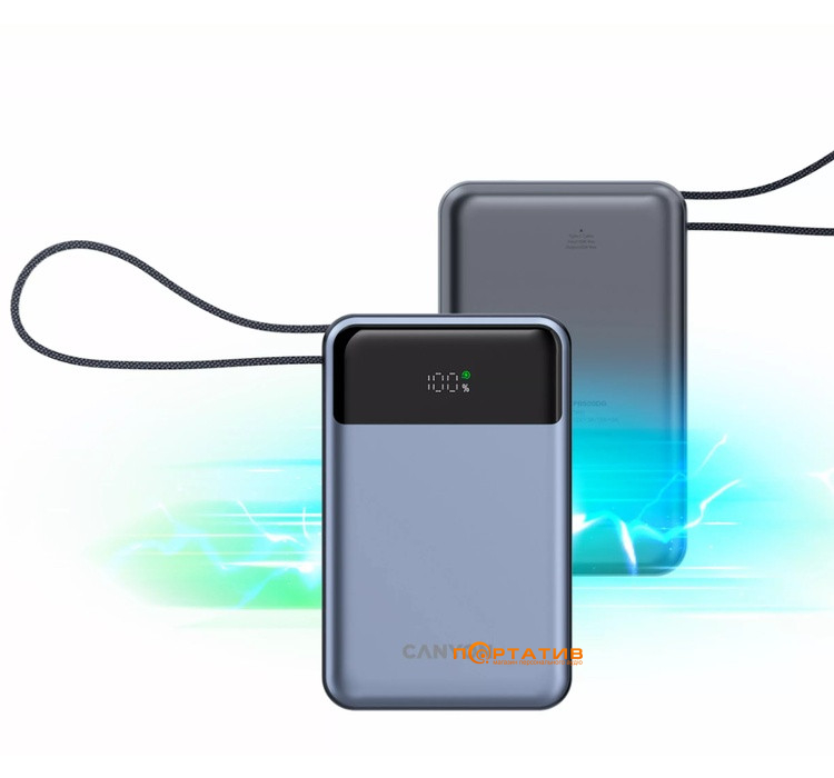 Зовнішній акумулятор Canyon OnPower 600 20000mAh 65W Dark Grey (CNS-CPB600DG)