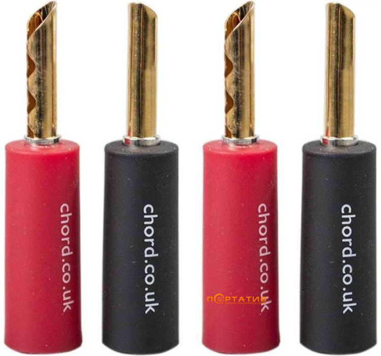 Конектор CHORD Banana Plug Kit - 4 Screw Type (Z) (4 шт.)