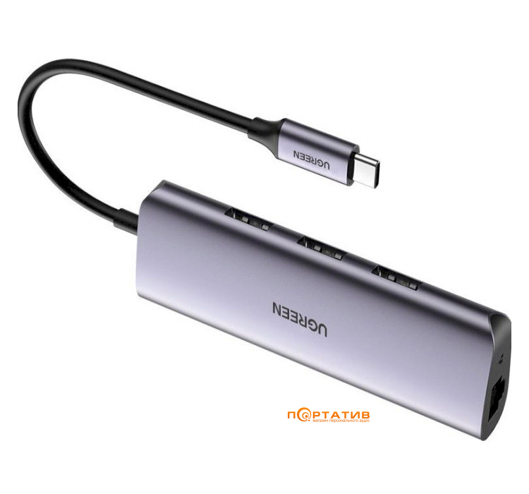 Ugreen CM236 Premium 5-in-1 USB-C Hub Gray (60718)