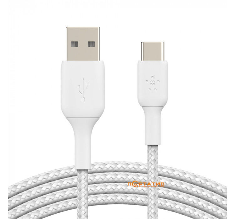 Belkin USB-A - Lightning PVC Cable 2 m White (CAA001BT2MWH)
