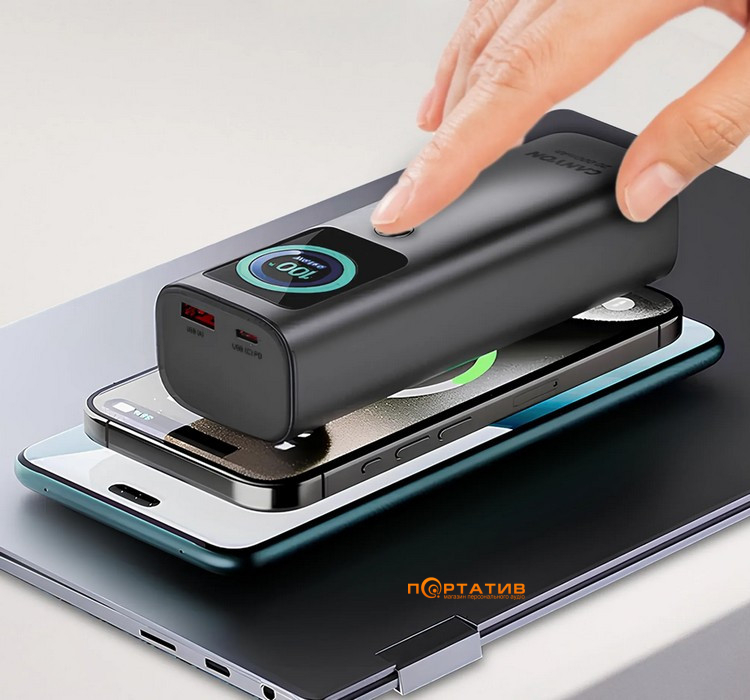 Зовнішній акумулятор Canyon OnPower 265 20000mAh 165W Dark Grey (CNS-CPB265DG)