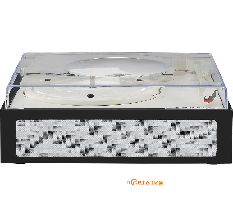 Crosley Fusion Turntable + Case Combo Black and White