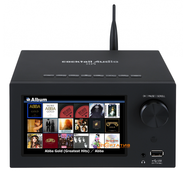 Мережевий програвач з підсилювачем потужності Cocktail Audio X14 Black