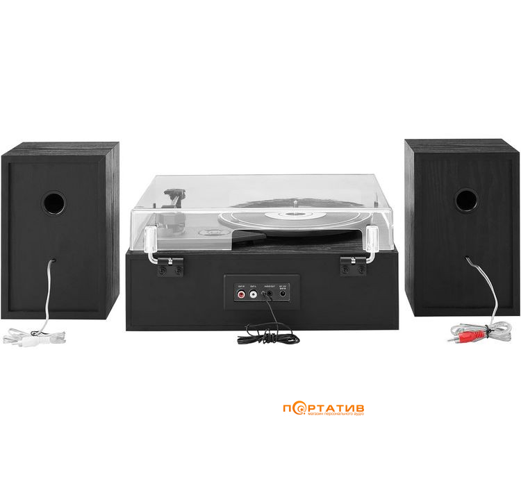 Програвач вінілу Crosley Sloane Shelf System Black