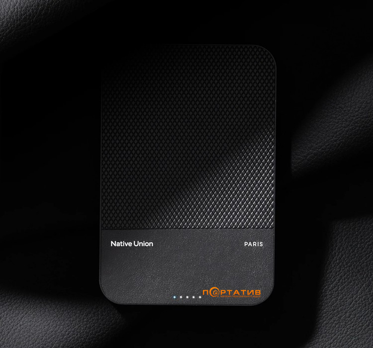 Зовнішній акумулятор Native Union (Re) Classic Magnetic 5 000mAh Black (PB-5KMS-BLK)