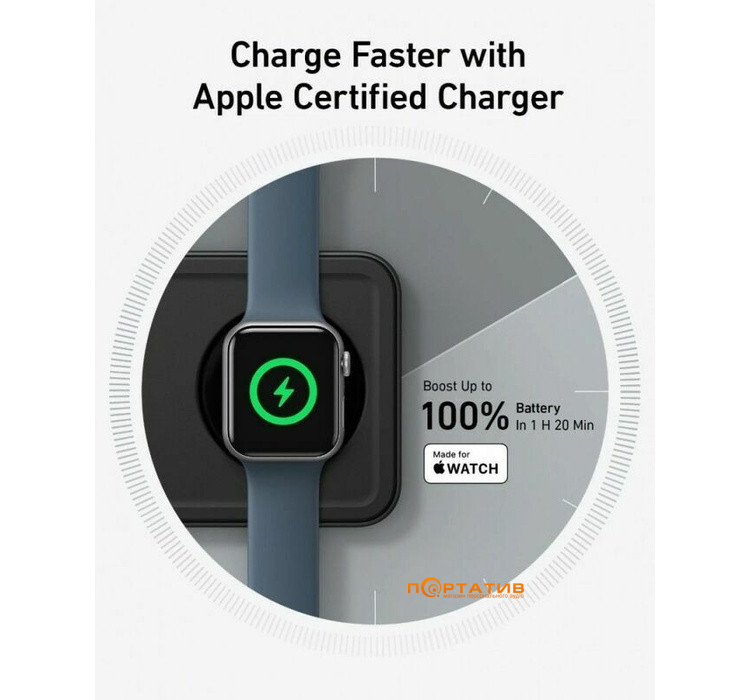 Бездротовий ЗП Anker MagGo 3-in-1 Wireless Charging Pad 15W Qi2 Black (B25M1311)
