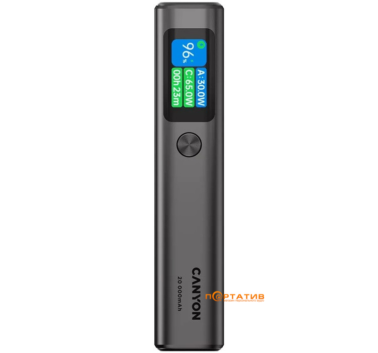 Внешний аккумулятор Canyon OnPower 230 20000mAh 130W Dark Grey (CNS-CPB230DG)