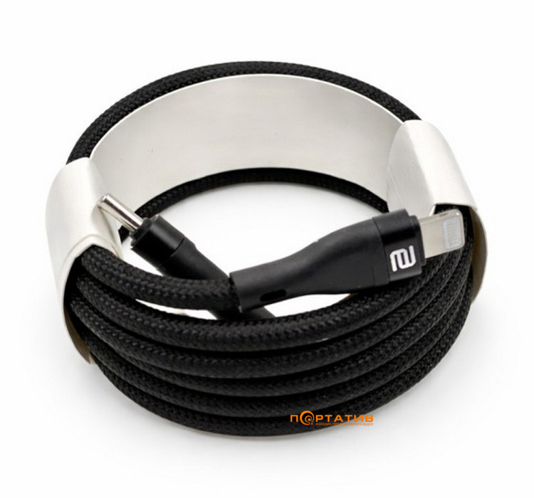 Кабель Cutana USB-C to Lightning Woven Cable Black 1.2m