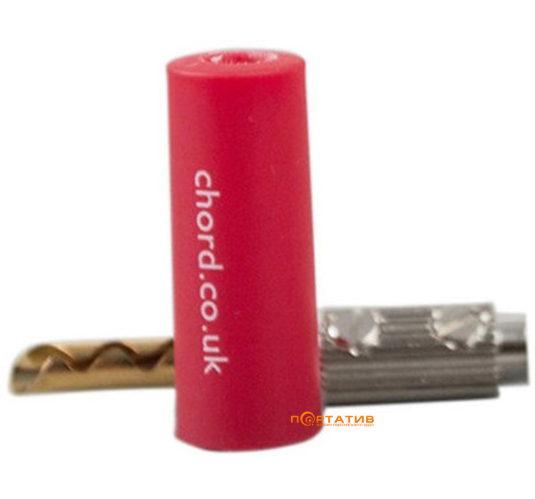 Конектор CHORD Banana Plug - Screw Type, Red (1 шт.)