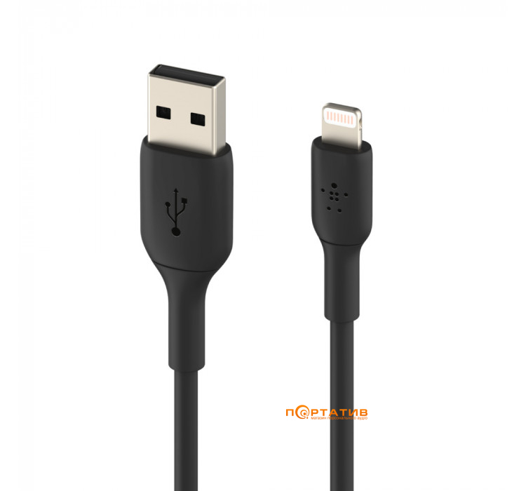Belkin USB-A - Lightning PVC Cable 3 m Black (CAA001BT3MBK)